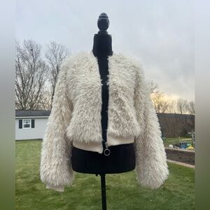 Wild Fable Cream Teddy Jacket